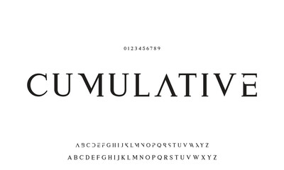 Minimal modern logo alphabet fonts. Typography minimalist urban sana serif digital fashion future creative logos fonts. vector illustration.