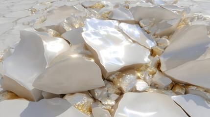 of polygon layers and glitch-inspired transparency fragments in chaos