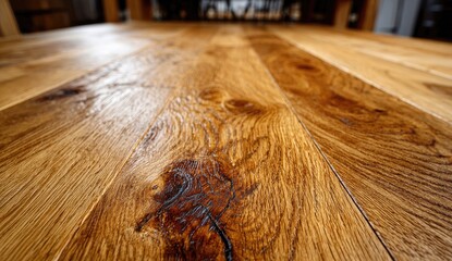 Close-up view of light brown wooden planks