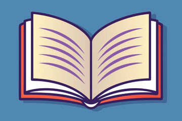 Open book with blank pages on a colorful background showcasing the potential of storytelling
