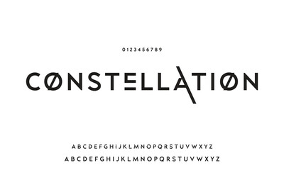 Minimal modern logo alphabet fonts. Typography minimalist urban sana serif digital fashion future creative logos fonts. vector illustration.