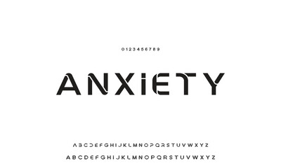 Minimal modern logo alphabet fonts. Typography minimalist urban sana serif digital fashion future creative logos fonts. vector illustration.
