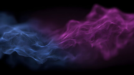 flowing through wireframe tunnels with flickering lights and soft particle bursts