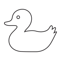 Duck Silhouette Icon