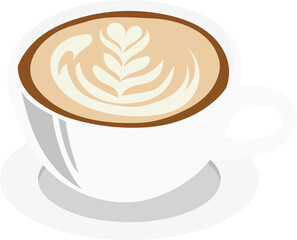 Cappuccino Cup Coffee Drink Illustration