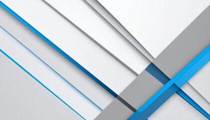 Fototapeta premium Abstract geometric shapes with light blue and gray hues