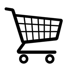 Shopping Cart Icon A Simple Outline for Online Retail and Commerce