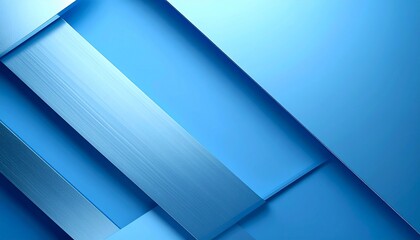 Obraz premium Abstract blue geometric shapes design