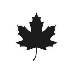 Canadian Maple Leaf Silhouette icon symbol