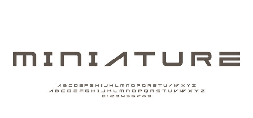 Abstract sport modern alphabet fonts sport digital game music future creative font.