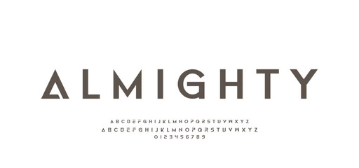 Abstract sport modern alphabet fonts sport digital game music future creative font.