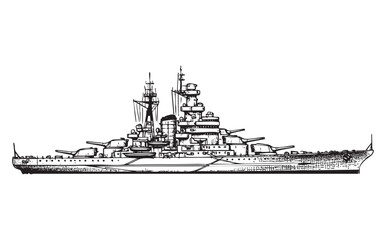 Obraz premium battle ship