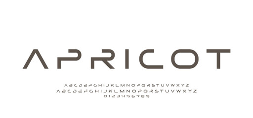 Abstract sport modern alphabet fonts sport digital game music future creative font.