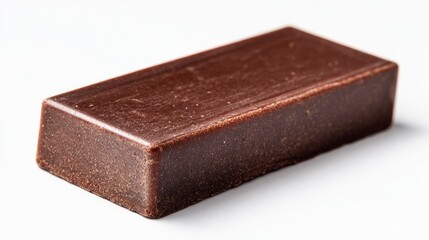 Single dark chocolate bar, isolated