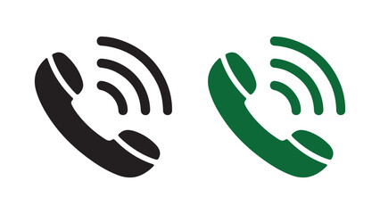 Classic Telephone Handset Icon vector illustration