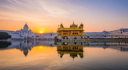 Golden Temple at Sunrise, Amritsar, India