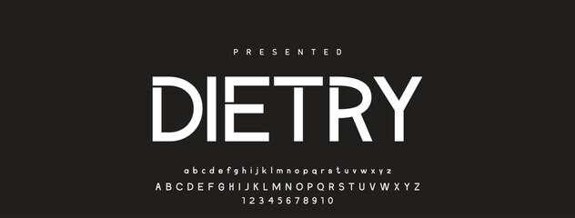 Font alphabet creative modern with black dots, letters A, B, C, D, E, F, G, H, I, J, K, L, M, N, O, P, Q, R, S, T, U, V, W, X, Y, Z and numerals 0, 1, 2, 3, 4, 5, 6, 7, 8, 9, vector illustration 10EPS © Mark