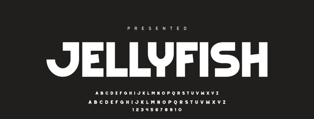 Font alphabet creative modern with black dots, letters A, B, C, D, E, F, G, H, I, J, K, L, M, N, O, P, Q, R, S, T, U, V, W, X, Y, Z and numerals 0, 1, 2, 3, 4, 5, 6, 7, 8, 9, vector illustration 10EPS © Mark