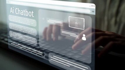 AI Virtual Assistant Artificial Intelligence Chatbot Controlled by Prompt Engineering for Explainable Generative AI information and LLM Deep Learning Technology for Smart Business Work Support. Muxer - Powered by Adobe