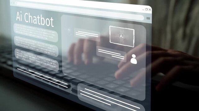 AI Virtual Assistant Artificial Intelligence Chatbot Controlled by Prompt Engineering for Explainable Generative AI information and LLM Deep Learning Technology for Smart Business Work Support. Muxer