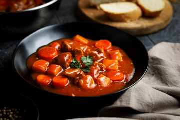 Gulasch or Goulash. Perfect for recipe, article, or any commercial purposes.