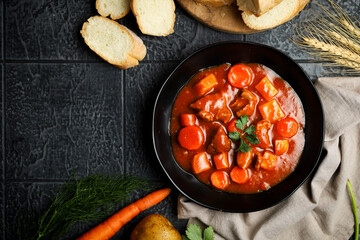 Gulasch or Goulash. Perfect for recipe, article, or any commercial purposes.