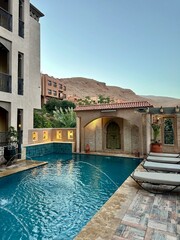 Atlas Mountains Morocco Boho Hotel Swimming Pool Mountain Resort Luxury Accommodation Moroccan Landscape