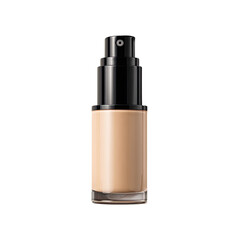 Beige liquid foundation in a pump bottle
