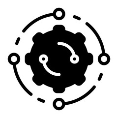technology icon, glyph icon style
