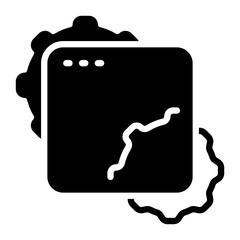 website icon, glyph icon style