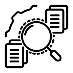 Search icon, line icon style