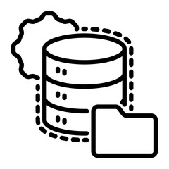 Storage icon, line icon style