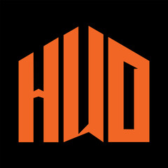 HUO letter design. HUO letter technology logo design. HUO Monogram logo design for an entrepreneur and business