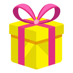 gift box with ribbon vector