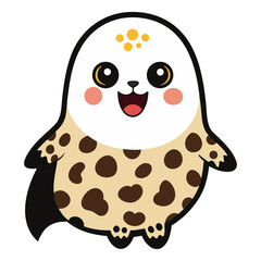 Leopard Print Ghost vector