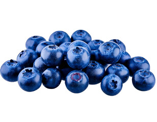 Fresh blueberry isolated on transparent png 