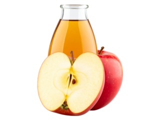 Apple Cider Vinegar isolated on transparent background, png 