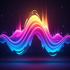 Futuristic Gradient Wave Design.