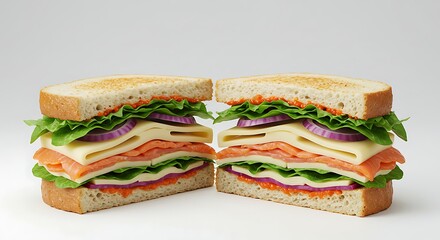 Delicious open faced sandwich