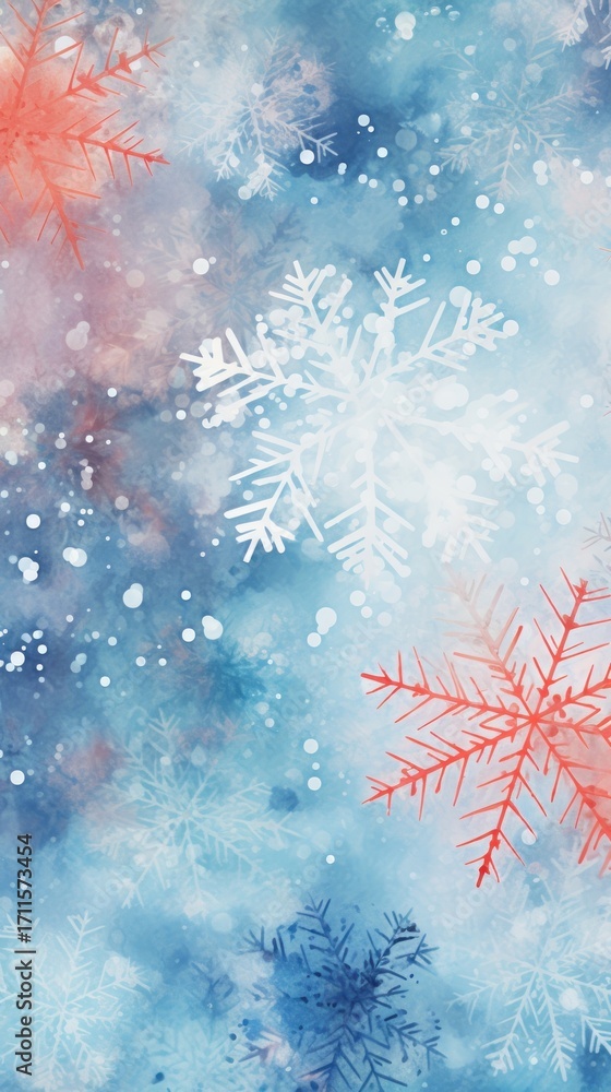Canvas Prints snowflakes pattern abstract ice backgrounds.
