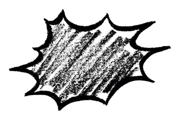 Hand drawn speech bubble Blank empty message box Textbox frame for banners, price tags, stickers, design