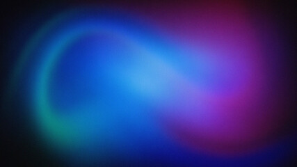 Abstract background with a circular shape in shades of blue, purple, and black creating a dreamy effect