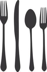 fork spoon and knife