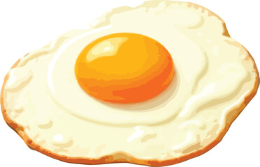 fried egg on a plate