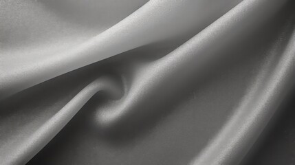 Light Gray Yarn Muslin Smooth Texture Subtle Pattern Soft Smooth Wrinkled Fabric Cloth Beautiful Gradient Shades Illustration Template Background Copy Space Theme Collection 16:9