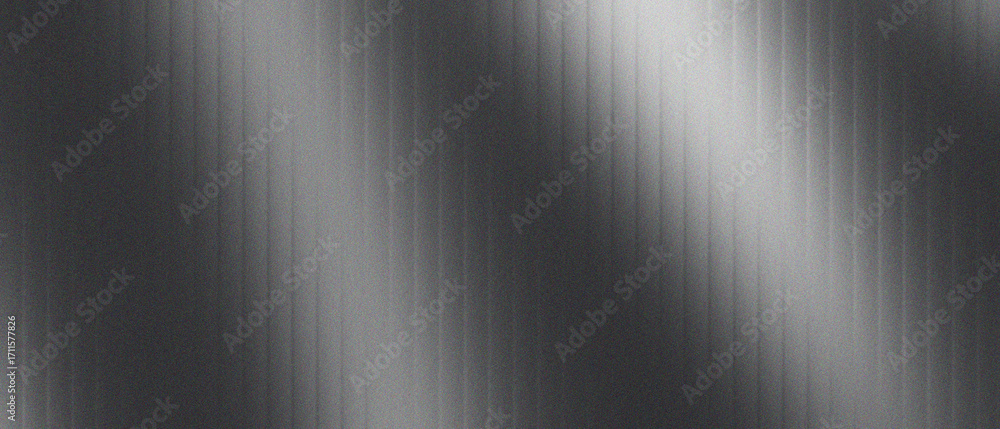 Wall mural abstract black and white gradient background with soft vertical light streaks. modern grayscale text