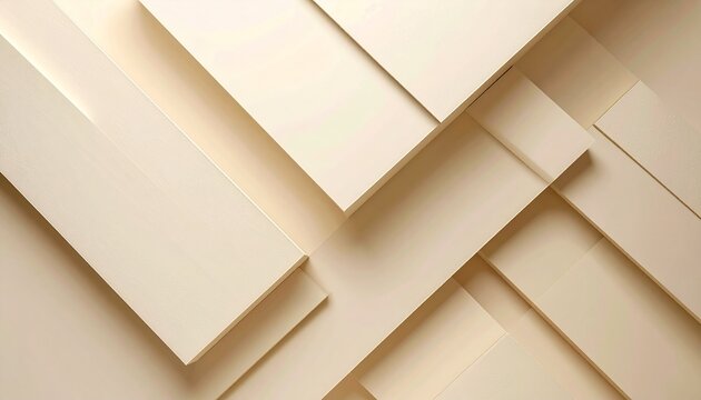 Stacked light beige wood panels abstract background