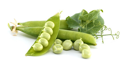 An inviting image of fresh green peas in their pods, perfect for culinary concepts.