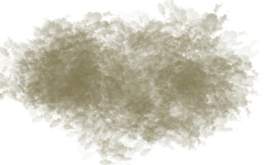 A dense formation of dark gray and white smoke filling the frame against a black background