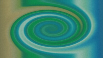 Abstract swirling green and blue spiral pattern background